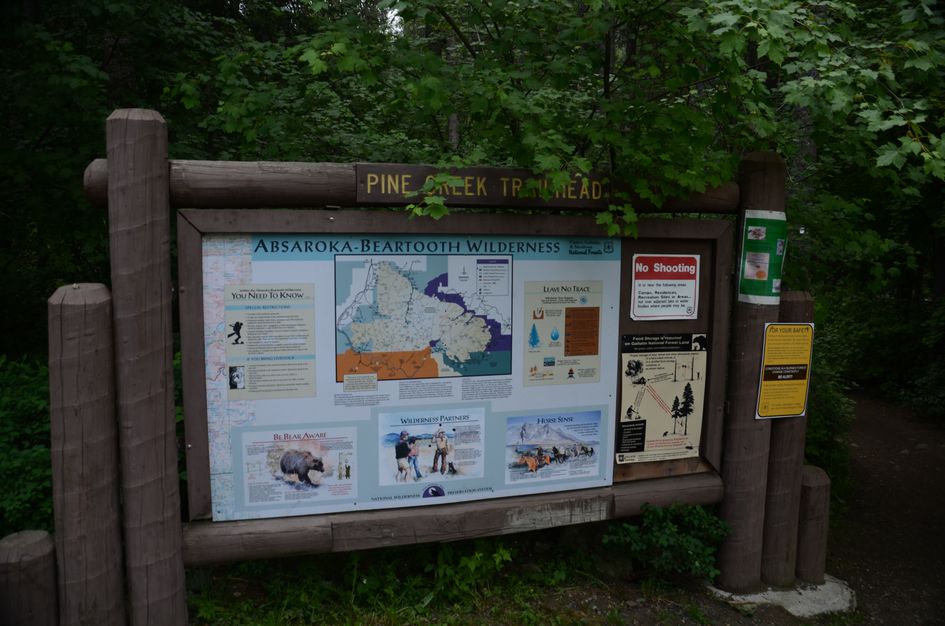 Pinecreek trailhead